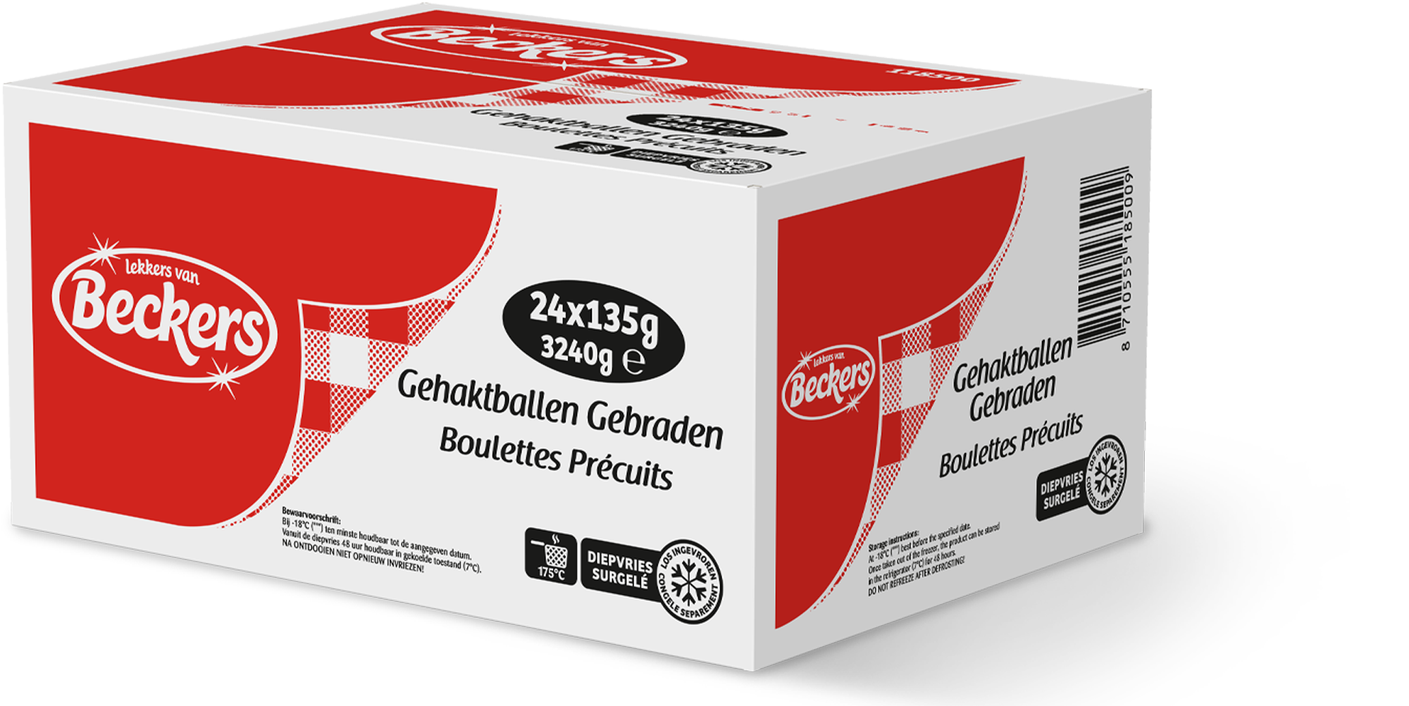 Beckers Gehaktballen Gebraden