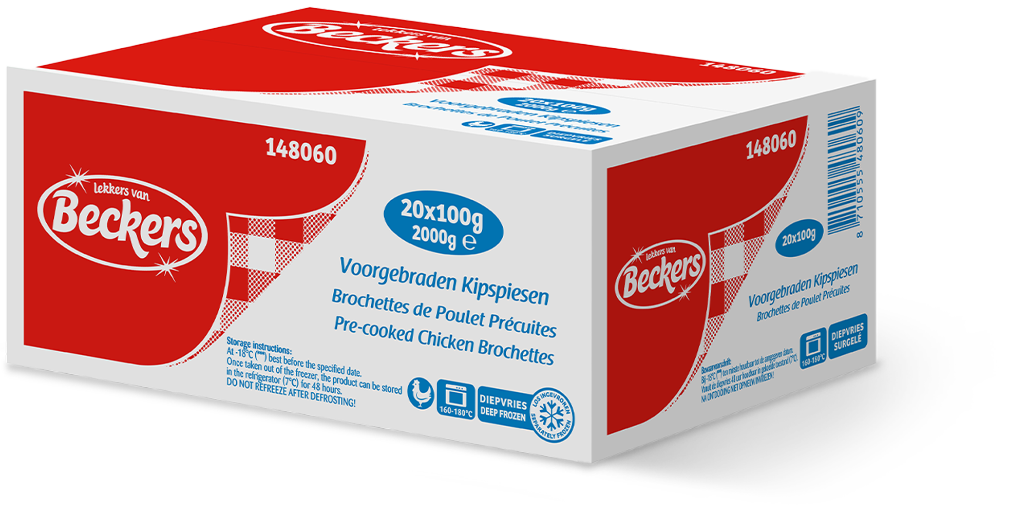 Beckers Voorgebraden Kipspiesen