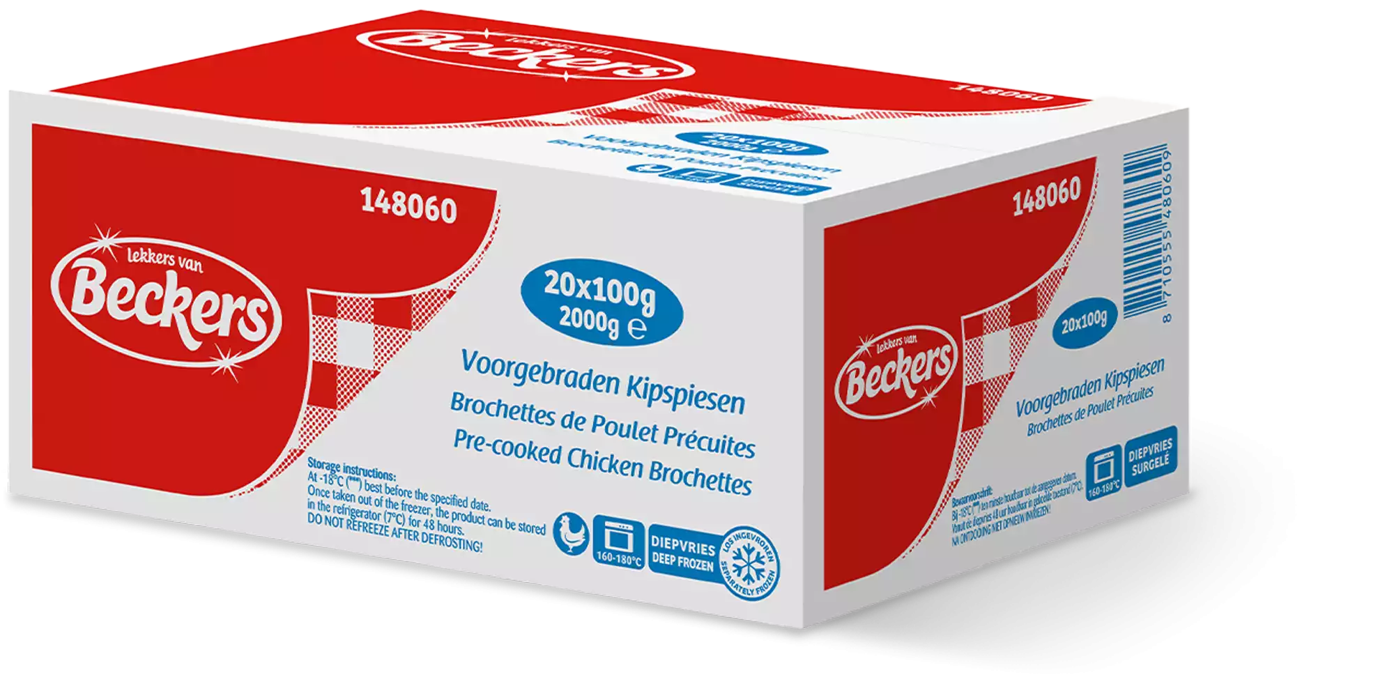 Beckers Voorgebraden Kipspiesen