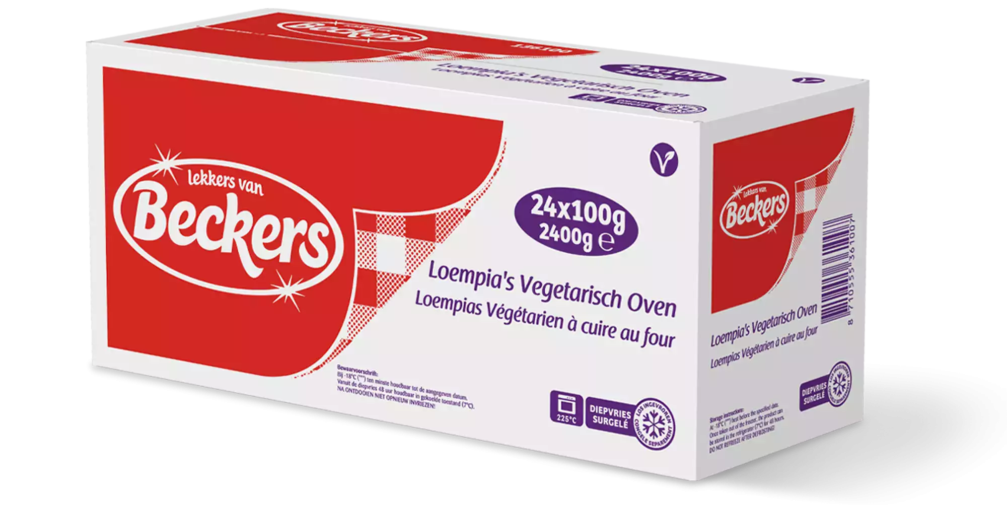 Beckers Loempia Vegetarisch oven
